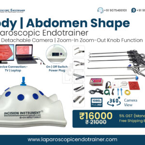 laparoscopic virtual video endo trainer white full body abdomen shape kit
