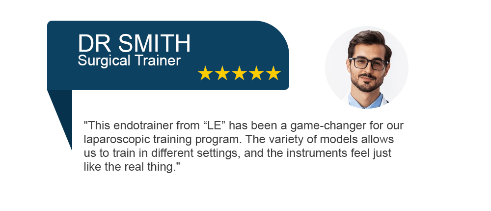 Laparoscopic Endo Trainer Google review by Dr. Smith, surgical trainer, endorsed laparoscopic virtual video endotrainer