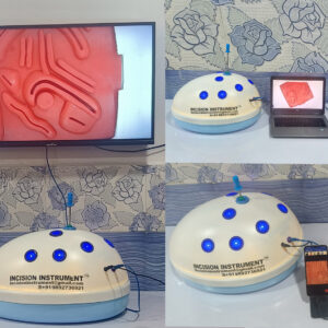 laparoscopic virtual video endotrainer simulator egg oval shape kit with tv laptop mobile hdmi connection zoom knob 1080p hd detachable 360 rotation camera and 5 real surgical instruments manufacturer supplier mumbai maharashtra india