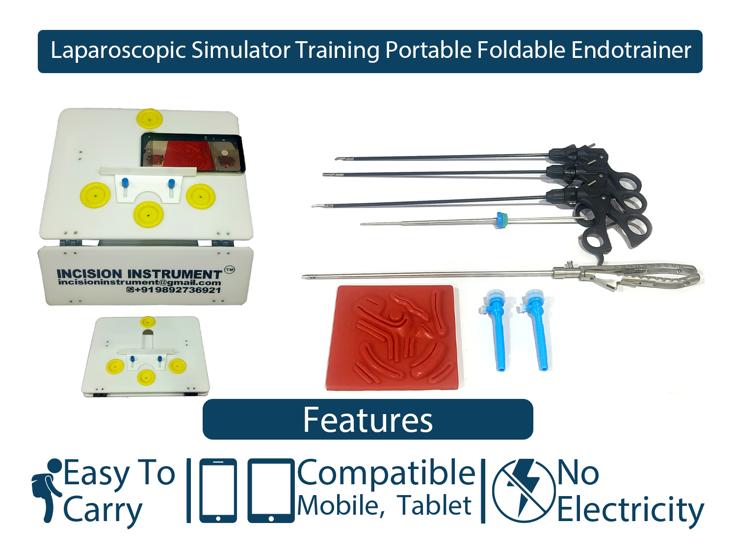laparoscopic portable endotrainer