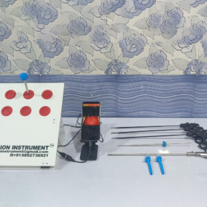 laparoscopic acrylic foldable portable endotrainer mobile connection kit with zoom knob 1080p hd detachable 360 rotation camera and 5 real surgical instruments manufacturer supplier in mumbai maharashtra india