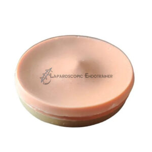 Sebaceous cyst removal trainer with skin and fat layers for surgical practice