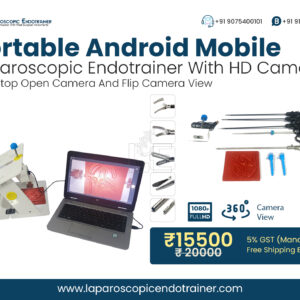 portable laparoscopic virtual video endo trainer with laptop connection and hd camera training kit