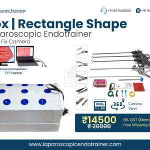 laparoscopic virtual video endo trainer acrylic box shape rectangle fix camera training kit with real surgical instruments