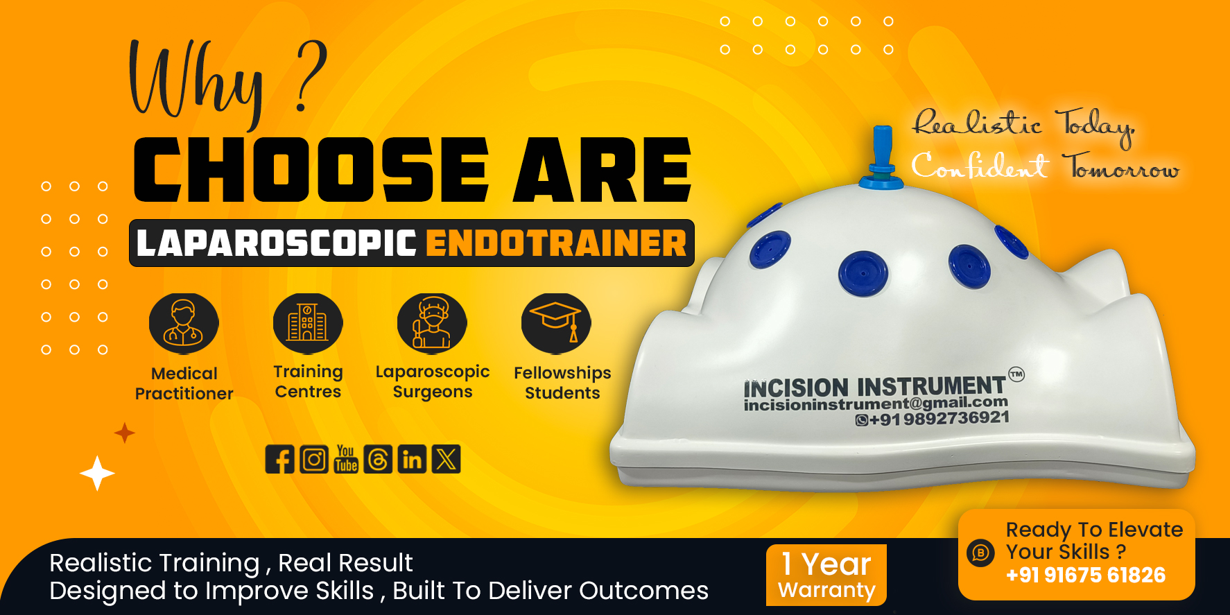 Laparoscopic Endotrainer For Laparoscopic Surgeon