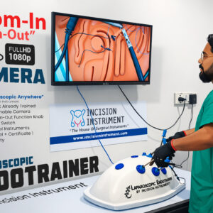 Virtual laparoscopic trainer kit with five CE certified surgical instruments