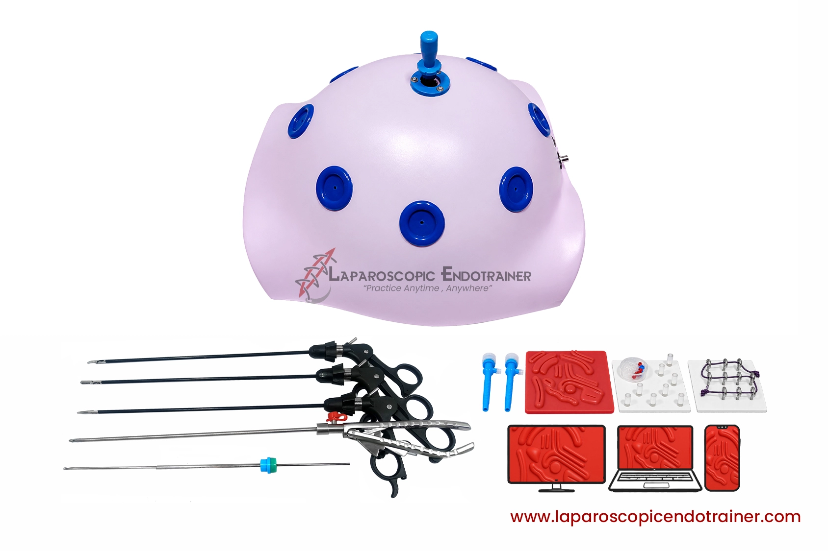 31-laparoscopic-pink-abdomen-shape-360-degree-fix-hd-camera-5-reusable-instruments-tv-laptop-mobile-connection