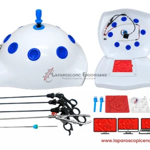 Laparoscopic White Abdomen Shape | 360° Degree Fix HD Camera | 5 Reusable Instruments | TV, Laptop, Mobile & HDMI Connection