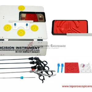Laparoscopic Portable Foldable Android Mobile Endotrainer | No Electricity Require | 5 Real Instruments | Practice Kit