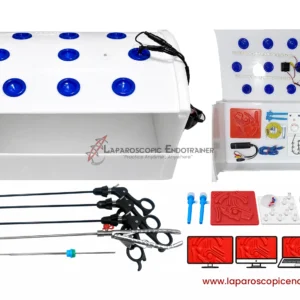 Laparoscopic Box Rectangle Shape | 360° Degree Fix HD Camera | 5 Reusable Instruments | TV, Laptop, Mobile & HDMI Connection