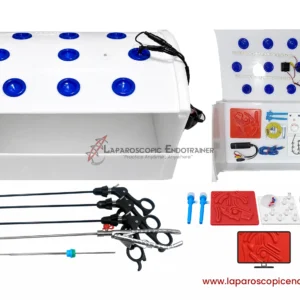 Laparoscopic Box Rectangle Shape | 360° Degree Fix HD Camera | 5 Reusable Instruments | TV Connection