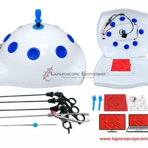 Laparoscopic White Abdomen Shape | 360° Degree Fix HD Camera | 5 Reusable Instruments | TV, Laptop & Mobile Connection