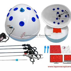 Laparoscopic Oval Egg Anda Shape | 360° Degree Fix HD Camera | 5 Reusable Instruments | TV & Laptop Connection