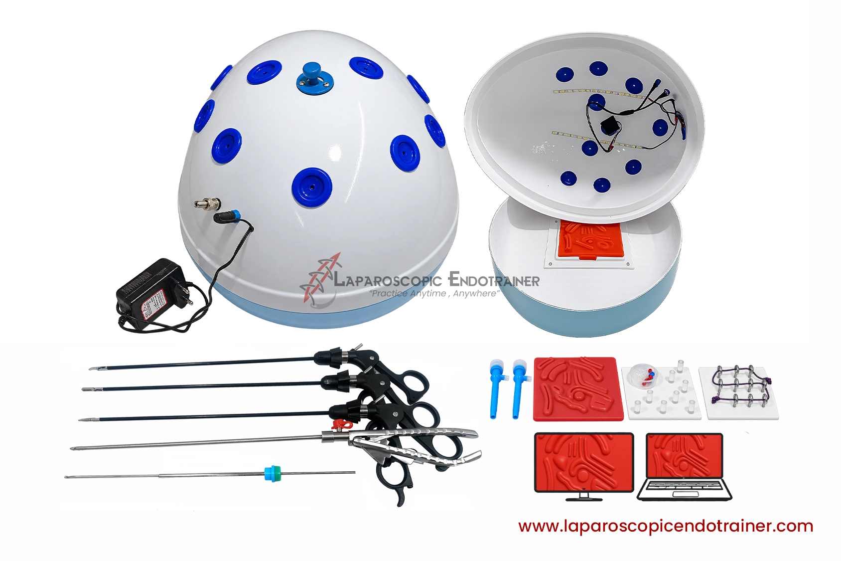 18-laparoscopic-oval-egg-anda-shape-360-degree-fix-hd-camera-5-reusable-instruments-tv-laptop-connection