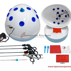 Laparoscopic Oval Egg Anda Shape | 360° Degree Fix HD Camera | 5 Reusable Instruments | TV Connection