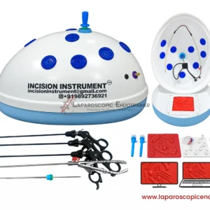 Laparoscopic Oval Egg Anda Shape | 360° Degree Detachable Camera | Zoom-In Zoom-Out Function | 5 Reusable Instruments | TV, Laptop & Mobile Connection