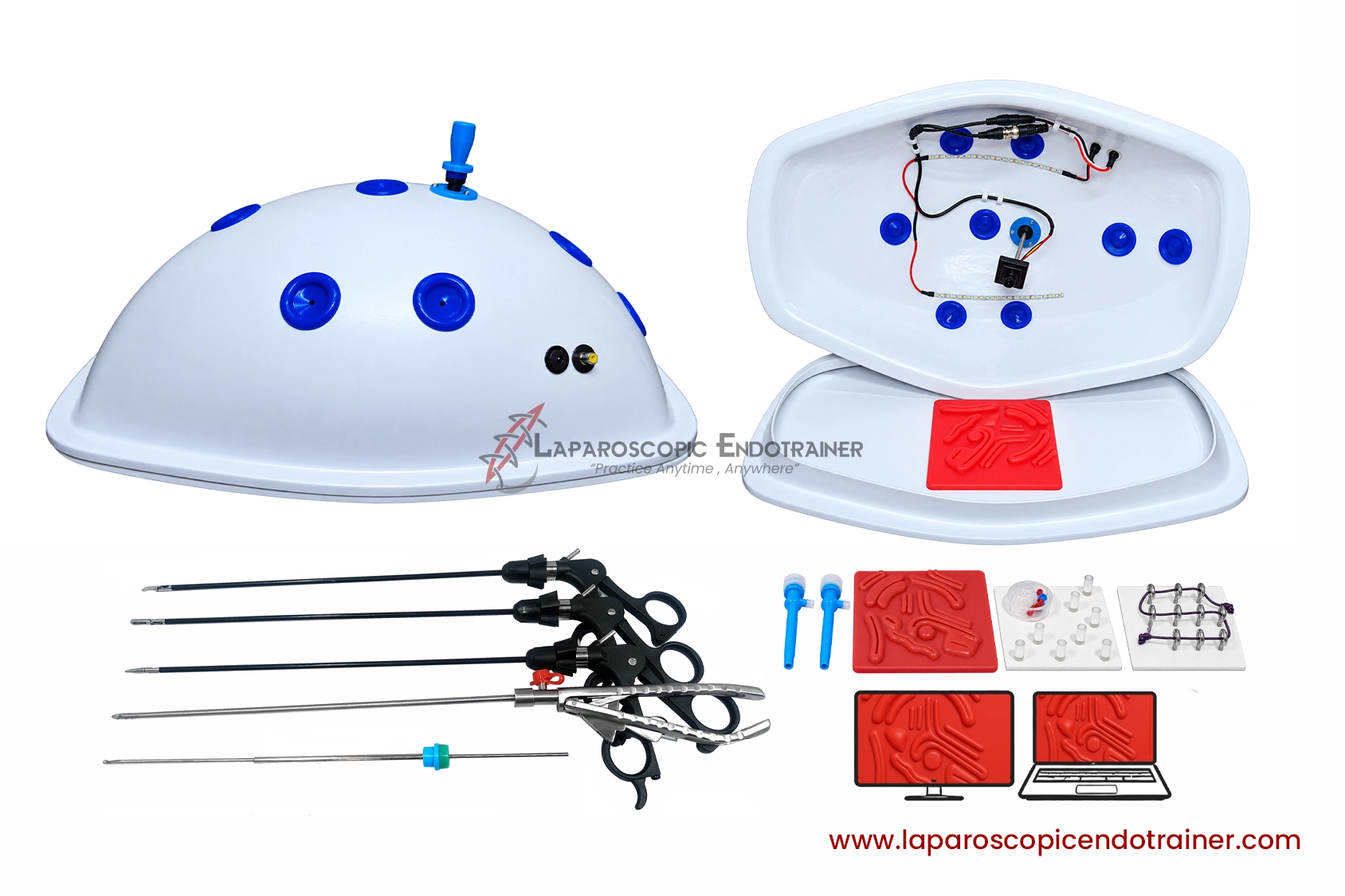 34-laparoscopic-ethcion-trutle-shape-360-degree-fix-hd-camera-5-reusable-instruments-tv-laptop-connection