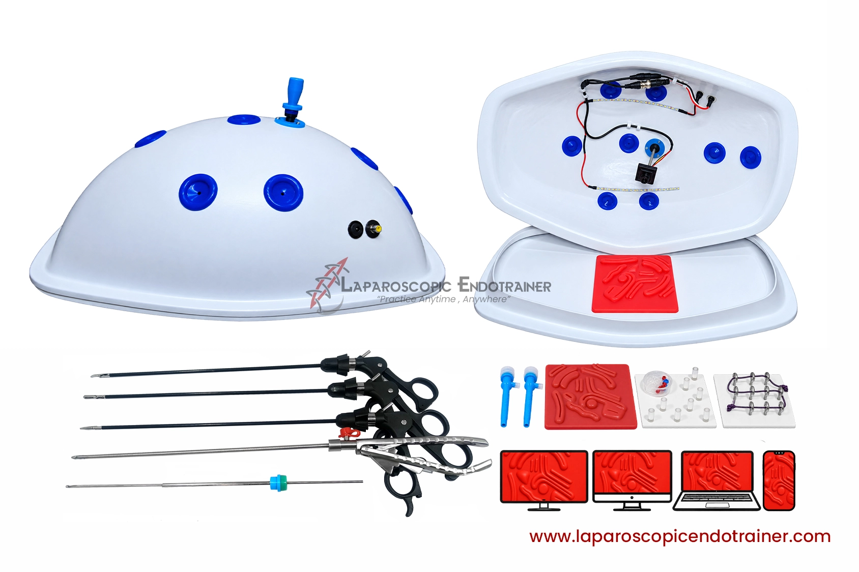 36-laparoscopic-ethicon-turtle-shape-360-degree-fix-hd-camera-5-reusable-instruments-tv-laptop-mobile-hdmi-connection