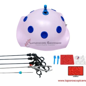 Laparoscopic Pink Abdomen Shape | 360° Degree Fix HD Camera | 5 Reusable Instruments | TV Connection