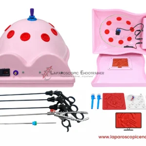 Laparoscopic Full Body Shape | 360° Degree Detachable Camera | Zoom-In Zoom-Out Function | 5 Reusable Instruments | TV Connection
